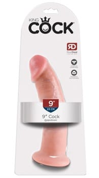 Cock 9" - huidskleur licht