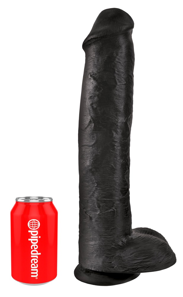 Cock with Balls 15" - hautfarben dunkel