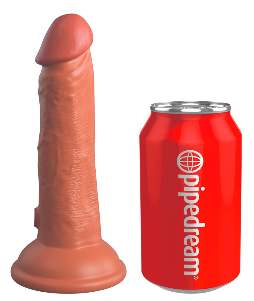 6" Dual Density Silicone Cock - hautfarben hell