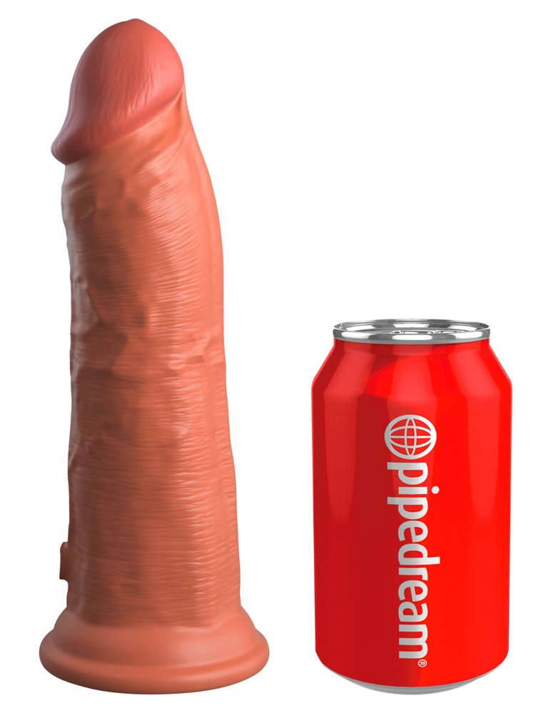 8" Dual Density Silicone Cock - hautfarben hell