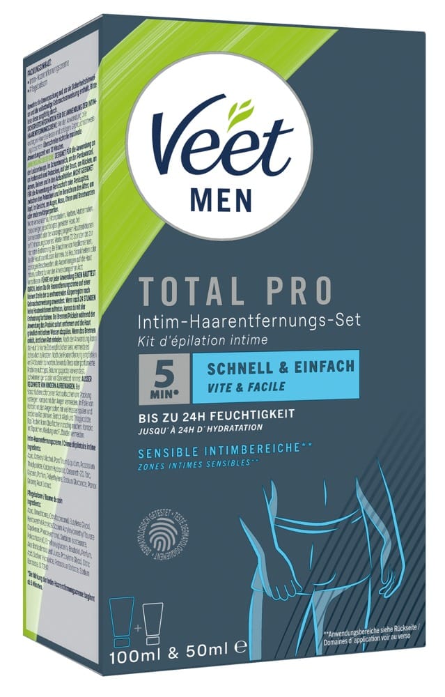 Men TOTAL PRO Intimate Hair Removal Set