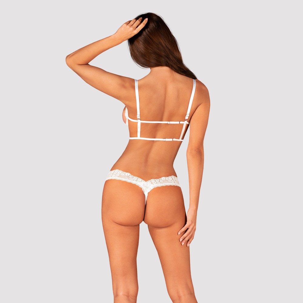 Heavenlly 2-pcs cupless set - XL/2XL, weiss