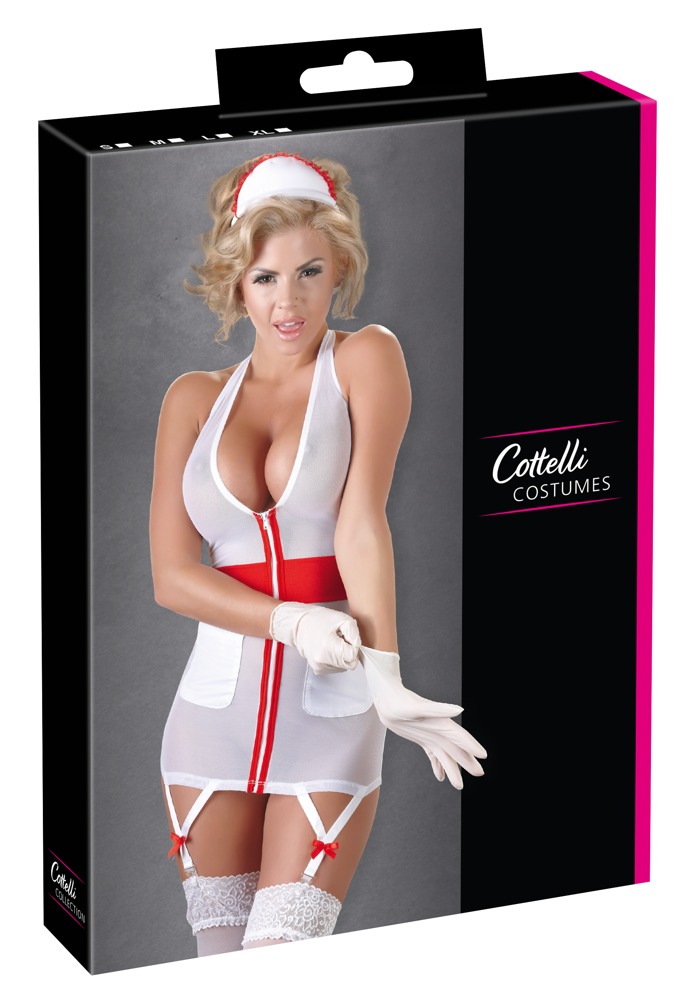 Nurse Costume - S, weiss