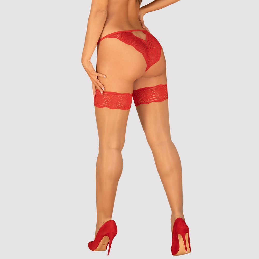 Mellania stockings - L/XL, rot