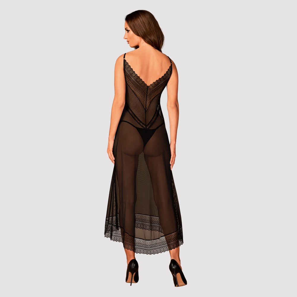Estiqua long chemise - XL/2XL, schwarz
