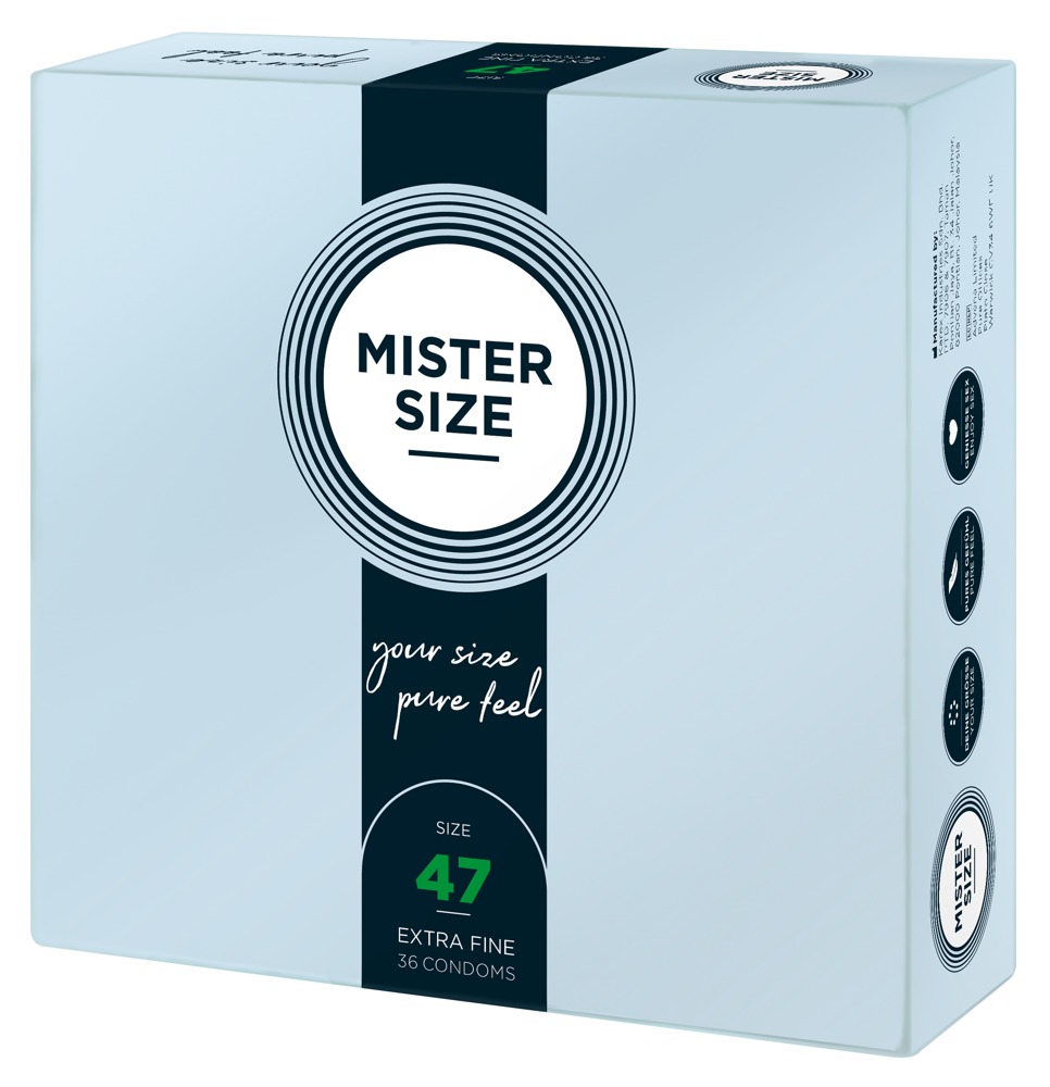 Mister Size 47 mm - transparent