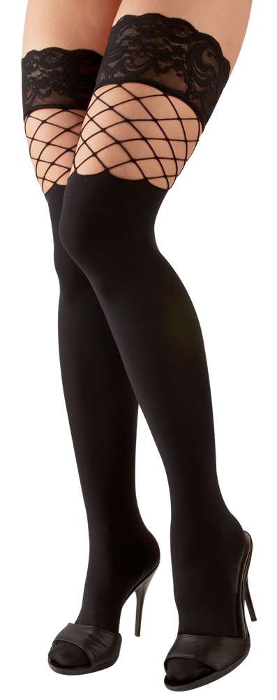Hold-up Stockings - M/L, zwart