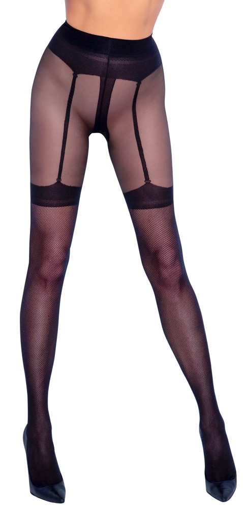 Crotchless Tights - 4, zwart