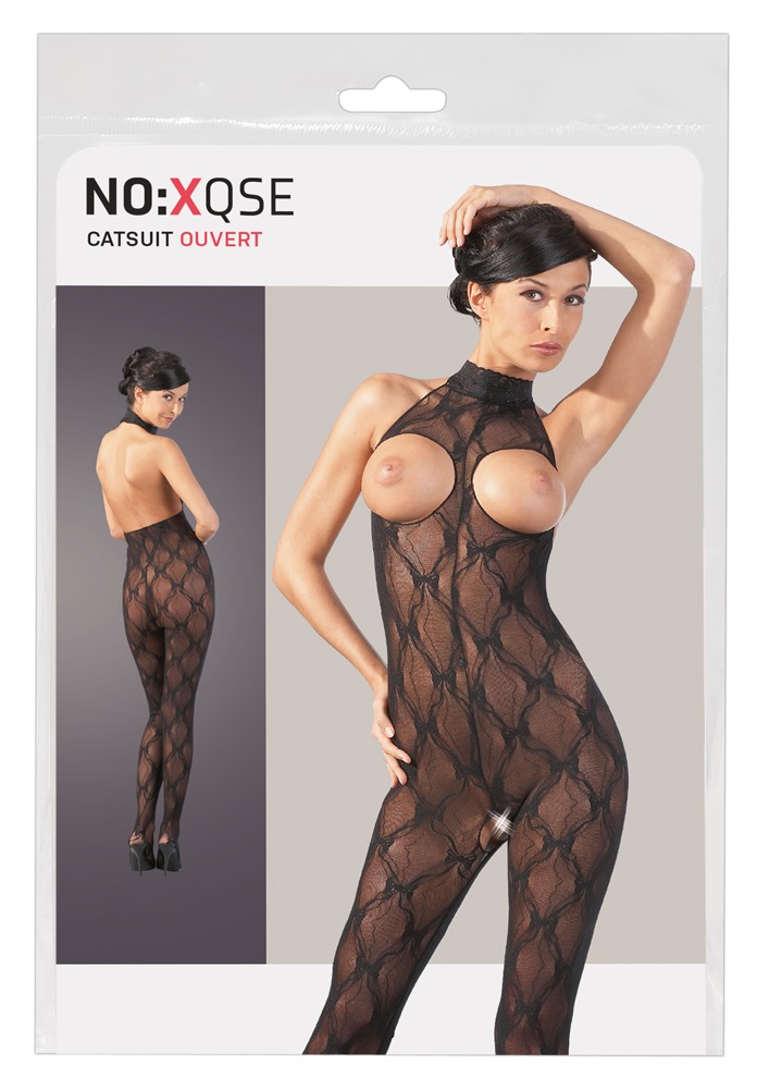 Catsuit - S-L, schwarz