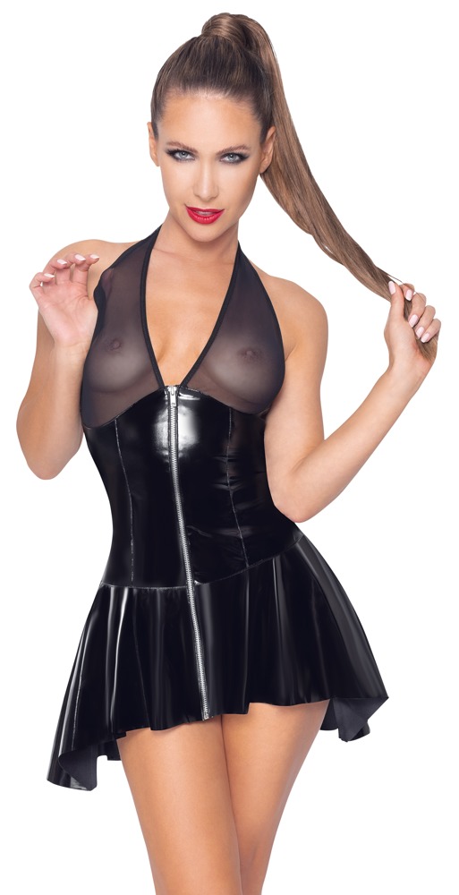 Vinyl Dress - 2XL, schwarz