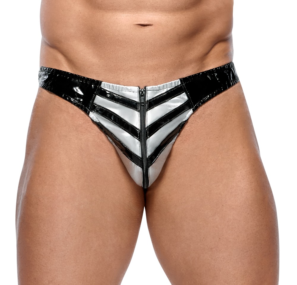 Vinyl Briefs - M, zwart
