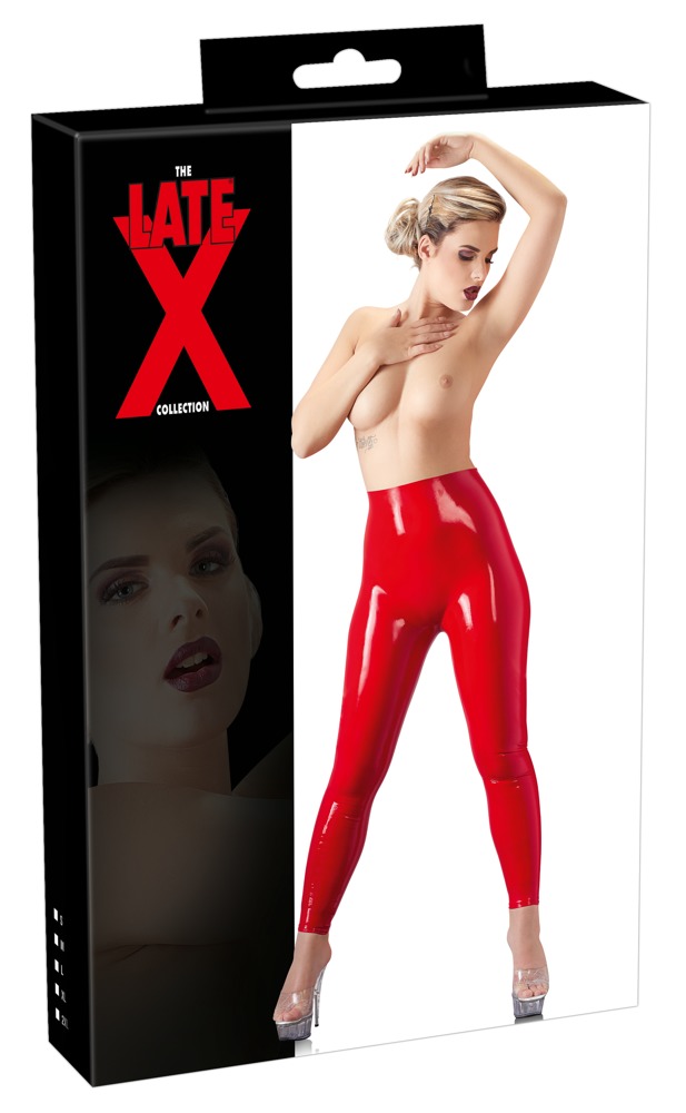 Latex Leggings - S, rot
