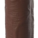 Uncut Silicone Penis Enhancer - huidskleur donker